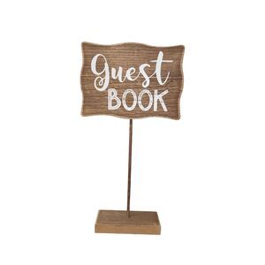 Wooden Guest Book Sign for Weddings or Parties